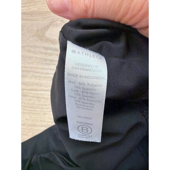 Athleta Running Free Short 3.5" Womens L Black Lightweight Athletic Shorts - Picture 5 of 5
